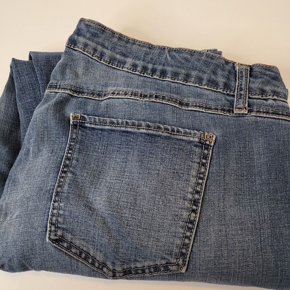 CJ 1946 Denim Straight Leg Jeans Womens 16W Blue Excellent Medium Wash Stretch